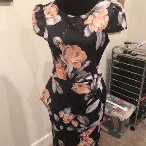 Black Flower Dress